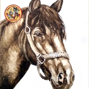 "The Horse" Original Acrylic on an 8X10 board