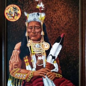 "Sits With Thoughts" (Framed)